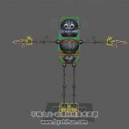 卡通大头小可爱机器人3DMaya模型免费下载