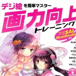 SAI& IllustStudio 美少女插畫(huà)繪制技法提升教程 252P