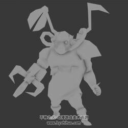 機(jī)械手怪物3DMax模型帶綁定全套動(dòng)作下載 沒有貼圖