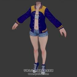 現(xiàn)代女性套裝 無頭Max模型