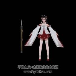 東方古風(fēng)少女蘿莉時(shí)裝 高精3D模型
