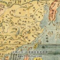 明代世界地圖 坤輿萬國(guó)全圖 11726*5266像素 百度網(wǎng)盤下載