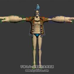 海賊王 franky 弗蘭奇 3D模型 有綁定