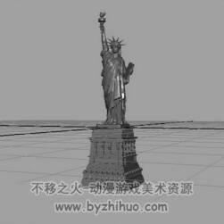 自由女神像maya模型