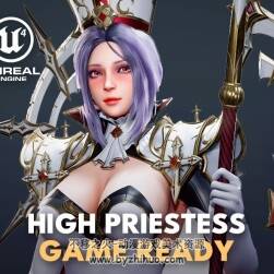 大祭司 High Priestess_Gamready韓風女性 RyanReos 3D模型