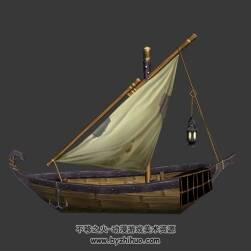 破舊的小船 3D模型下載 四角面 max格式