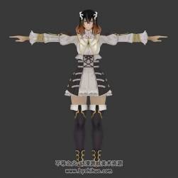 米莉婭姆 血污夜之儀式女主角3DMax fbx模型下載