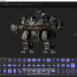 3DS MAX Substance Painter 机甲机器人战士视频教程