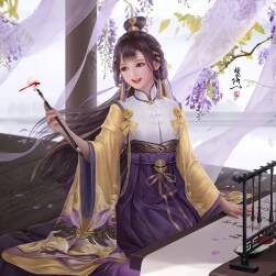 國人畫師梵修FX 古風(fēng)插畫作品壁紙分享下載 65P