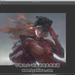 PS繪制EVA 同人CG插畫視頻教程 附PSD文件和筆刷