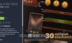 Unity3d 部落風(fēng)格界面資源 Tribal UI for UGUI 1.6