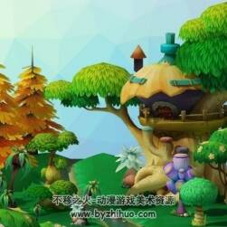 卡通場景 Q版可愛場景 Max obj格式百度網盤下載
