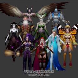 暗黑戰(zhàn)歌 魔幻風(fēng)全套角色3Dmax模型合集