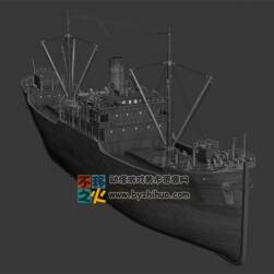 海上军舰 Max模型