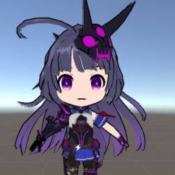 超萌大頭Q版 日式動漫女角色 3D模型小合集