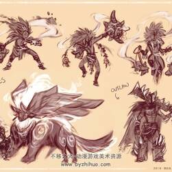 Bea Castillo原始部落角色生物場景原畫cg概念設(shè)定圖集美術(shù)素材下載參考 199P