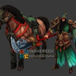 中国 三国 武将 关羽模型