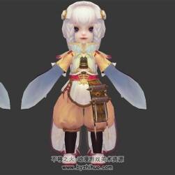 誅仙3 小蘿莉 時(shí)裝外觀 仙俠3D模型資源百度網(wǎng)盤下載