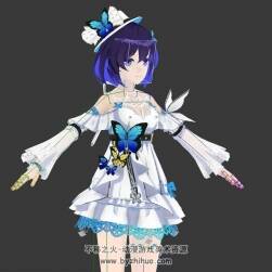 希兒夏裝女孩3DMax模型帶綁定分享