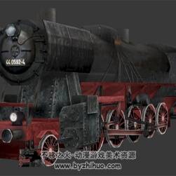 蒸汽火车头 Max模型