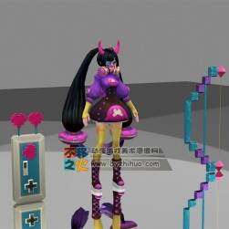 悦动哒人 萌妹子塔塔 3d模型