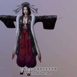 無雙大蛇 玉藻前 幻想風(fēng)性感女角色 高精3D模型 有綁定