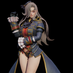 4個(gè)mmd美女2D模型低模q版 百度網(wǎng)盤下載