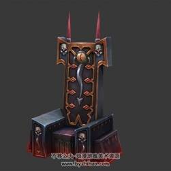 惡魔王座 3D模型 四角面 百度網(wǎng)盤(pán)下載