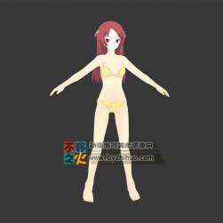 二次元 可爱 比基尼 少女模型
