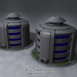 C4D草地音乐灯灯罩3D模型下载