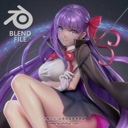 blender BB (blend file) 完整人物場景工程源文件2.80-2.82