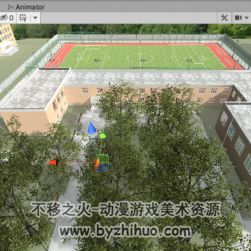 U3D unity 學校場景School Scene模型百度網盤分享下載