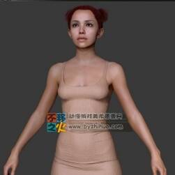 Zbrush超精细现代女孩 3D雕刻模型