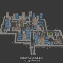 現(xiàn)代都市經(jīng)營類游戲城市車輛等場景3D模型 多種格式下載