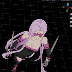 Fate 人物3D模型 BLEND OBJ格式 帶貼圖