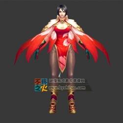 短发 美女 斗篷 女战士模型