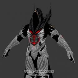 游戲玄幻風(fēng)格角色死神惡靈帶道具鐮刀3DMax模型下載分享