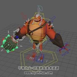 欧美生物怪物蜥蜴战士3D模型 格式Maya下载