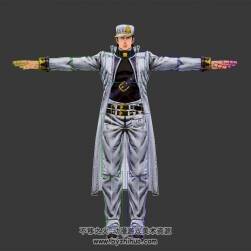 JOJO游戲男主角3DMax模型帶綁定下載