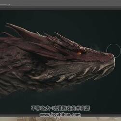 ZBrush & ps 西方魔幻風(fēng)格龍頭設(shè)計(jì)視頻教程