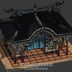 中式古风凉亭 Max模型