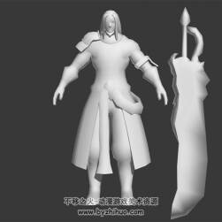 魔幻風(fēng) 帶武器的鎧甲戰(zhàn)士 3D模型