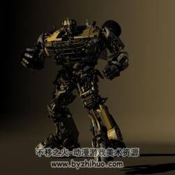 吉普車汽車人變身 3D模型 有骨骼動畫