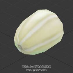 香瓜甜瓜 四角面3D模型下載 max格式