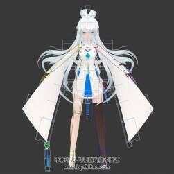 漢煌矜女言和 帶綁定肢體動作3DMax模型下載