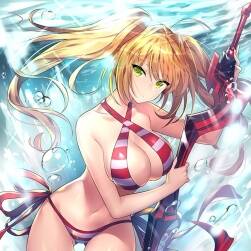 啊 有陽光和泳裝美少女哦 200P