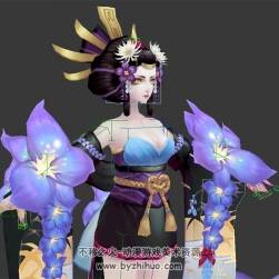 閻魔 四邊面 Max模型