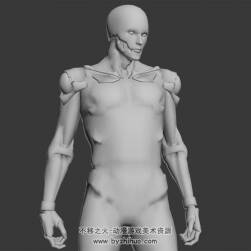 無(wú)貼圖機(jī)械機(jī)甲人3DMax模型下載