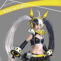 二次元初音未來_rock-girl_3D模型