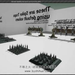 UE4游戲素材資源-關卡設計-障礙-機關-地牢暗器